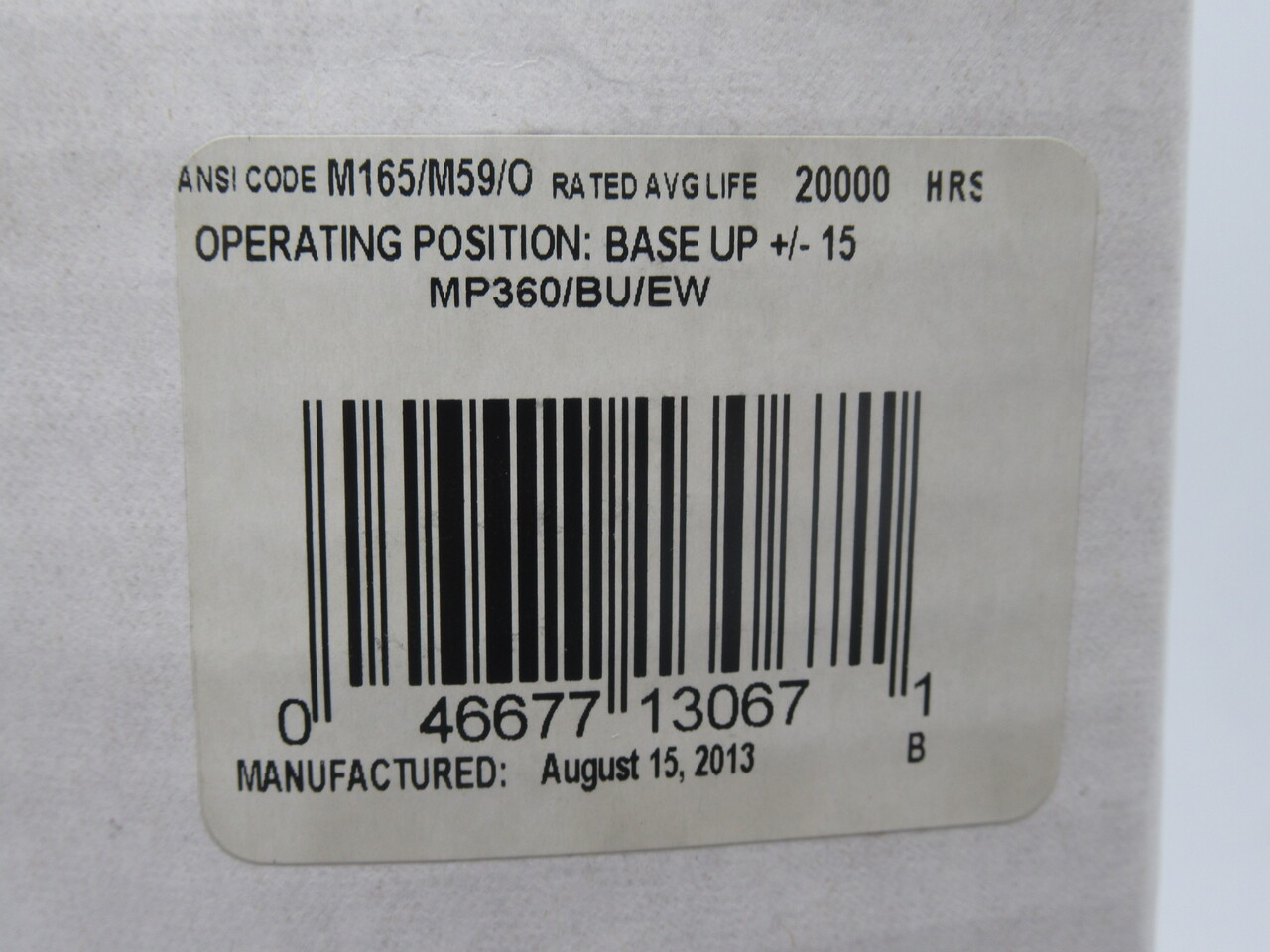 Philips MP360/BU/EW Lamp 360 Watt 120V Modul Base NEW