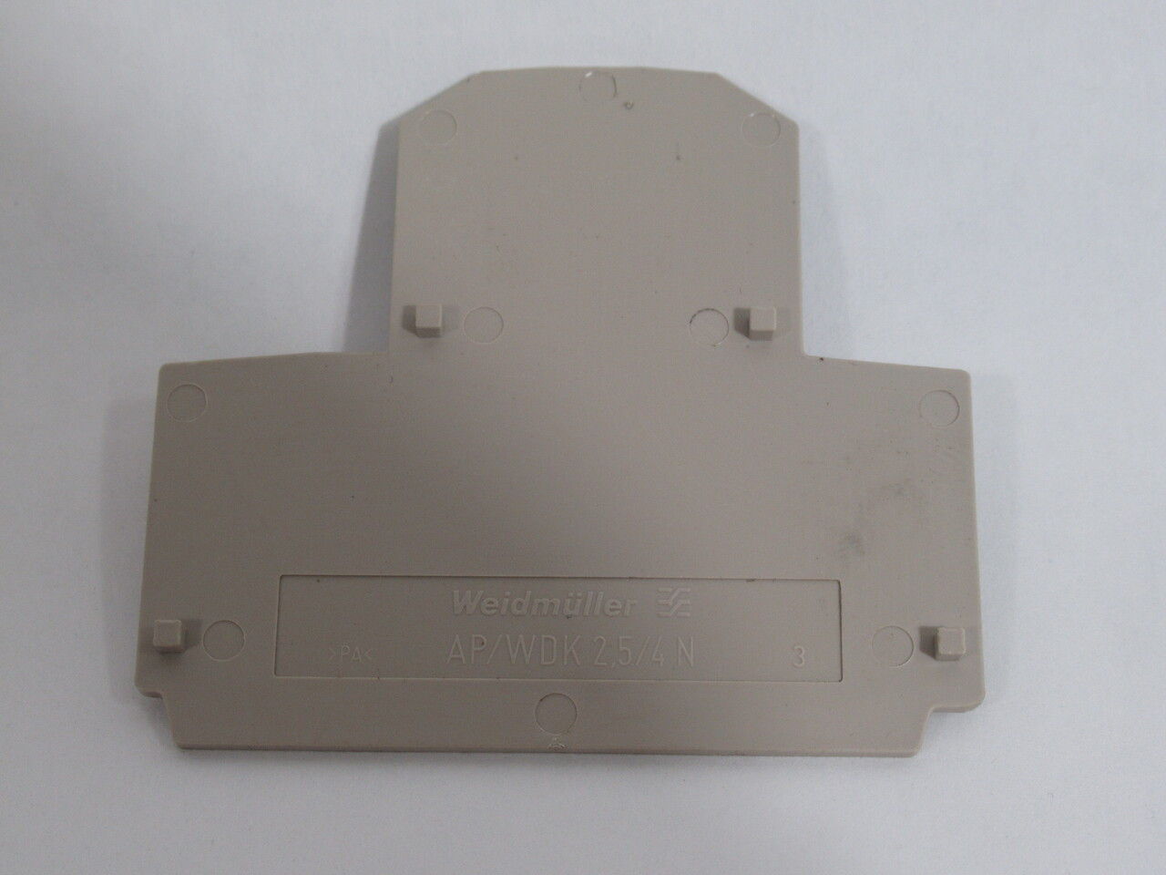 Weidmuller AP/WDK-2.5/4N Terminal Block End Plate Lot of 20 BEIGE USED