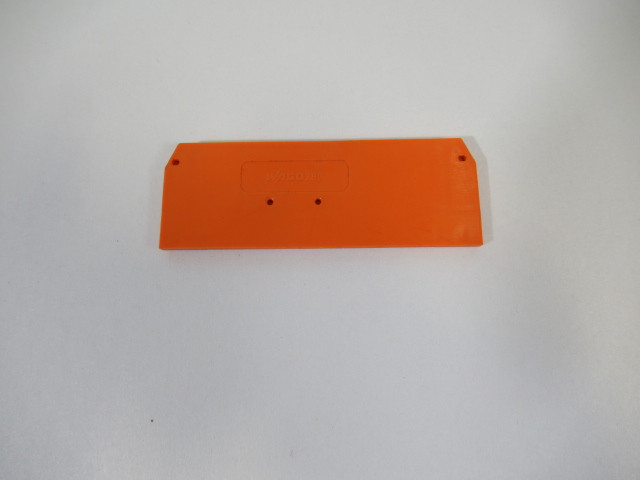 Wago 280-326 Terminal Block End Plate ORANGE USED
