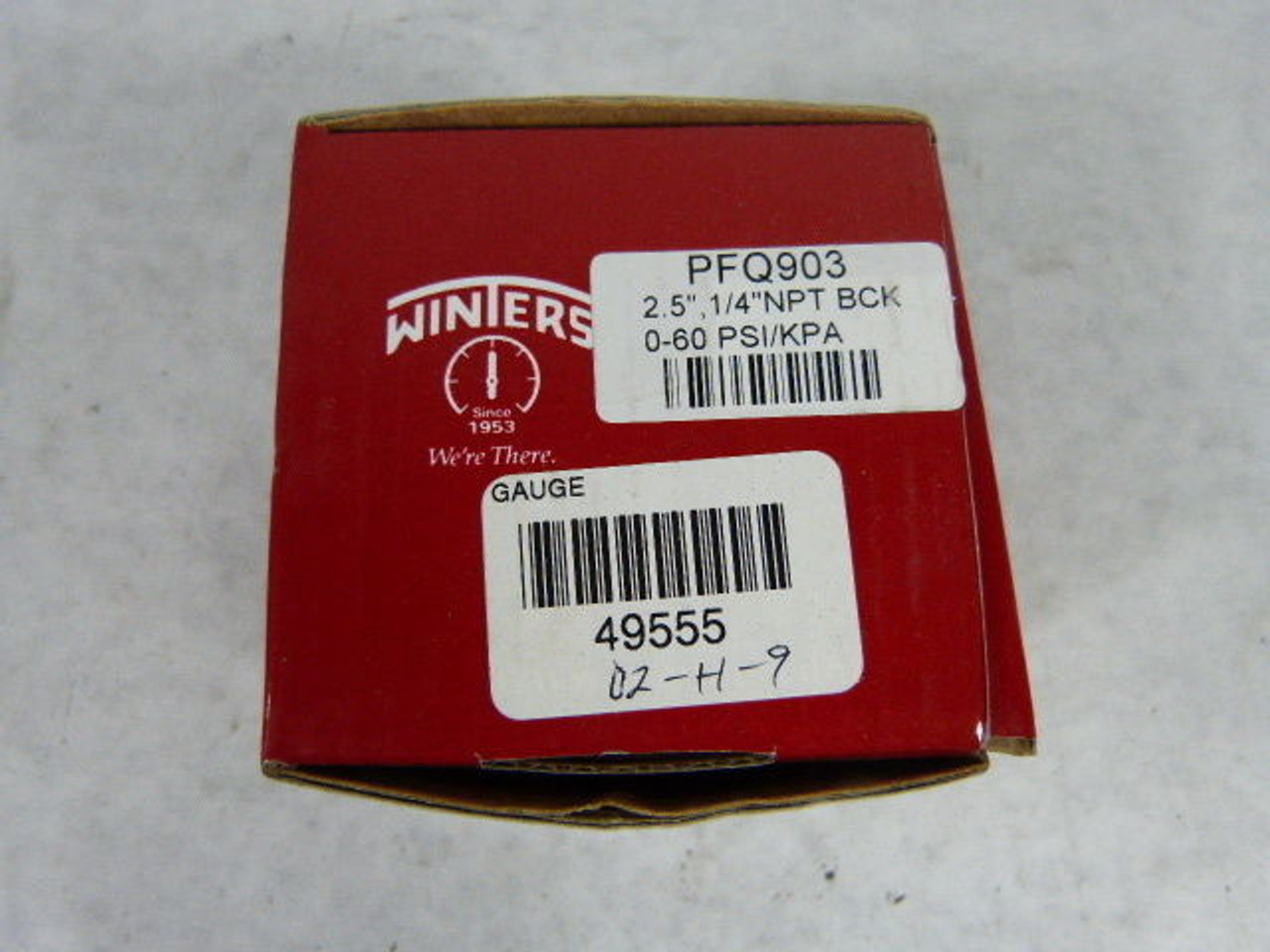 Winters PFQ903 Gauge 2.5"X1/4" NPT 0-60psi ! NEW !