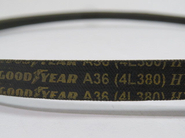 Goodyear A36 V-Belt 0.5" Top W x 0.3125" Belt Depth x 38" Outside Circ. ! NOP !