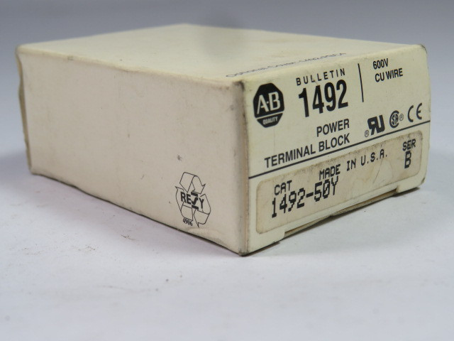 Allen-Bradley 1492-50Y Feed-Through/Splicer Block 1-Pole 115A ! NEW !