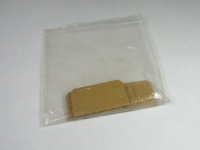 Weidmuller AP-SAKB/C/T-KRG Terminal Block End Plate Lot of 4 BROWN USED