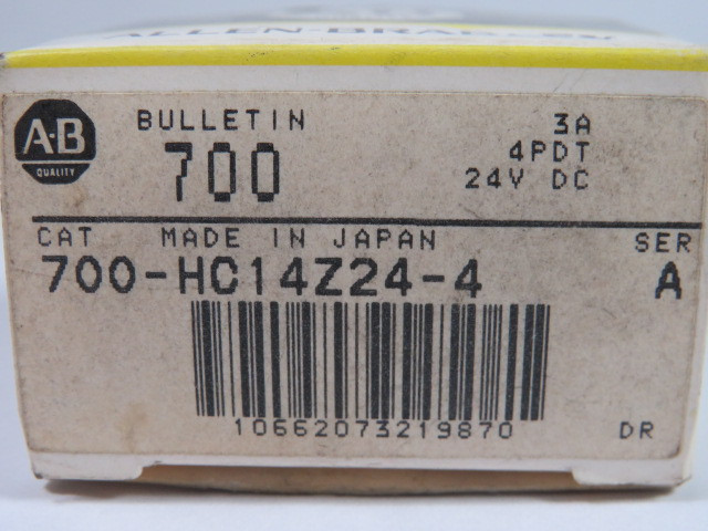 Allen-Bradley 700-HC14Z24-4 Series A Control Relay 24VDC 3A 14 Blades ! NEW !