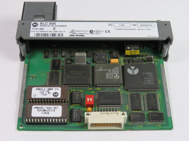 Allen-Bradley 1747-SN Series B Remote I/O Scanner MISSING DOOR USED