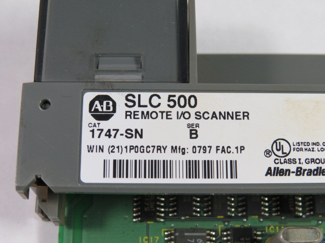 Allen-Bradley 1747-SN Series B Remote I/O Scanner BROKEN PART USED