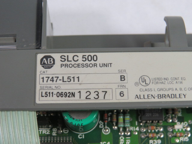 Allen-Bradley 1747-L511 Series B Processor Unit NO BATTERY No Door USED