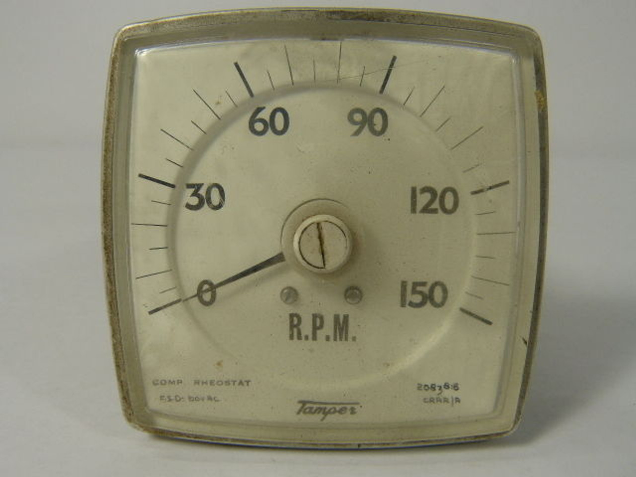 Tamper 2083818 Panel Meter 0 - 125 RPM Range FSD = 60VAC USED