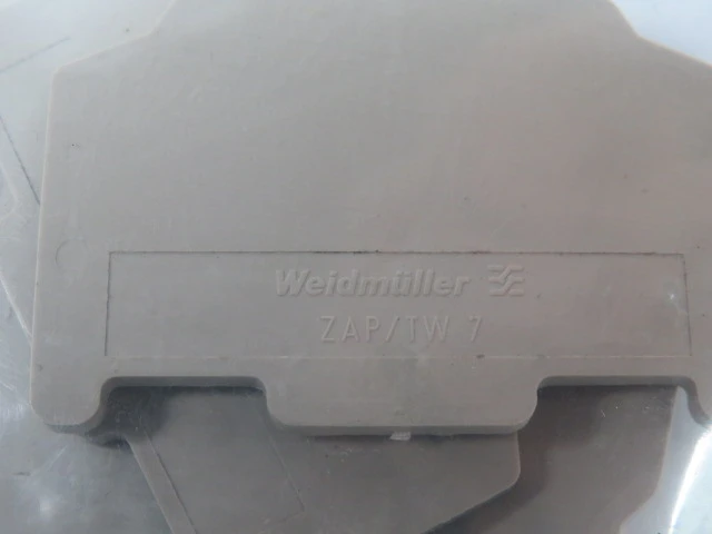 Weidmuller ZAP/TW7 Terminal Block End Plate Lot of 9 GREY USED