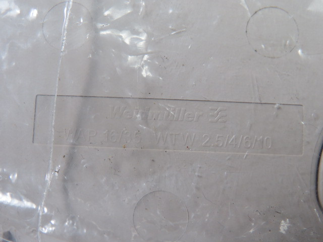 Weidmuller WAP-16/35-WTW-2.5/4/6/10 Terminal End Plate Lot of 20 BEIGE USED