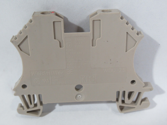 Weidmuller WDU2.5 Terminal Block 550/800V Lot of 20 BEIGE USED