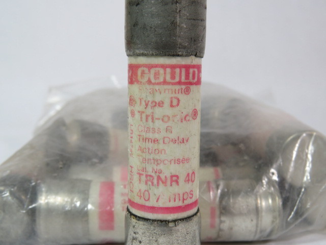 Gould Shawmut TRNR-40 Time Delay Fuse 40A 250V Lot of 10 USED