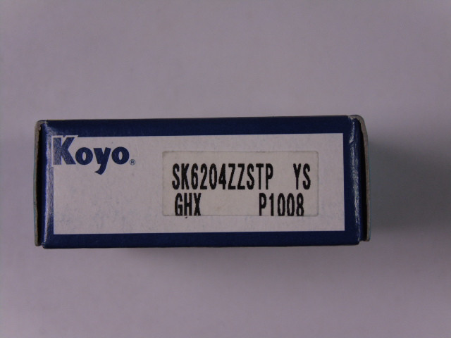 Koyo SK6204ZZSTP Metal Shielded Bearing On Both Sides ! NEW !