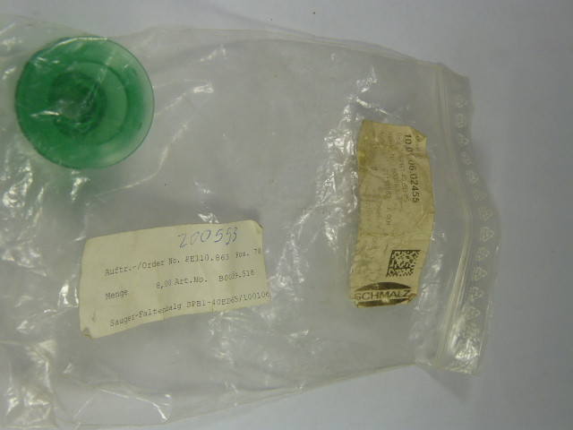 Schmalz SPB1-40ED-65 Vacuum Gripper Suction Cup ! NOP !