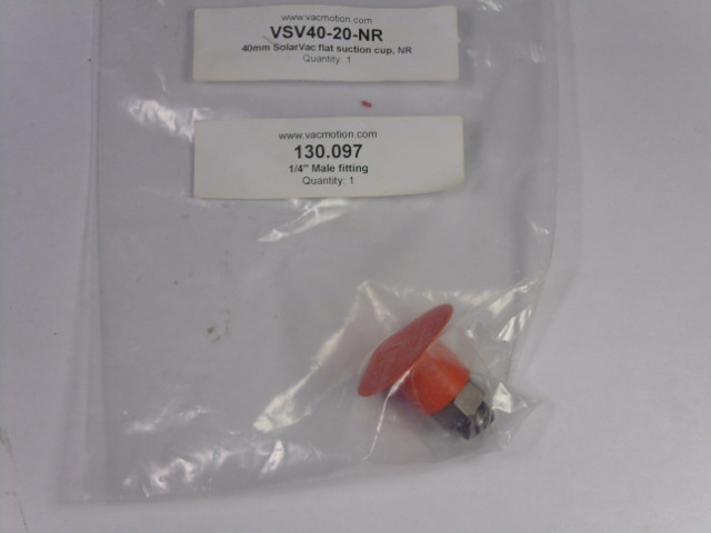 VacMotion VSV40-20-NR Orange Rubber Suction Cup ! NOP !