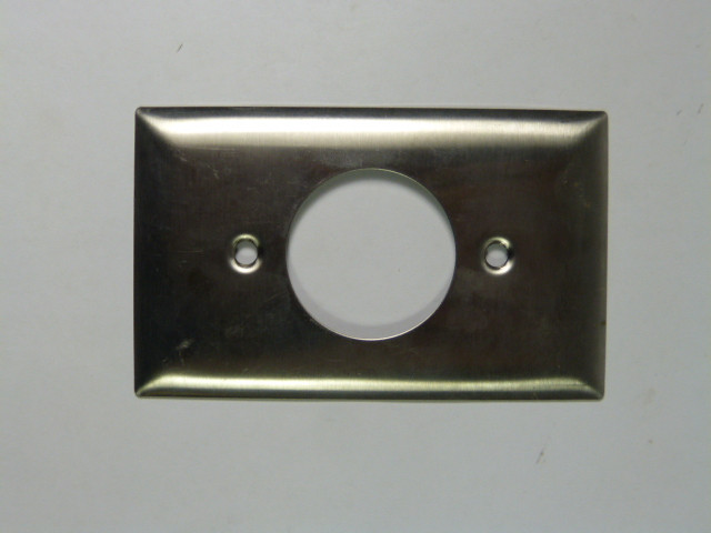 Hubbell SS737 Wallplate Stainless Type 302  NOP