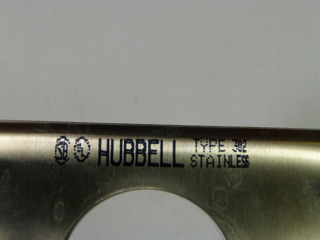 Hubbell SS737 Wallplate Stainless Type 302  NOP