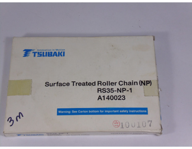 Tsubaki RS35-NP-1 3M Surface Treated Roller Chain NO SPARE LINK/BOX DMG NEW