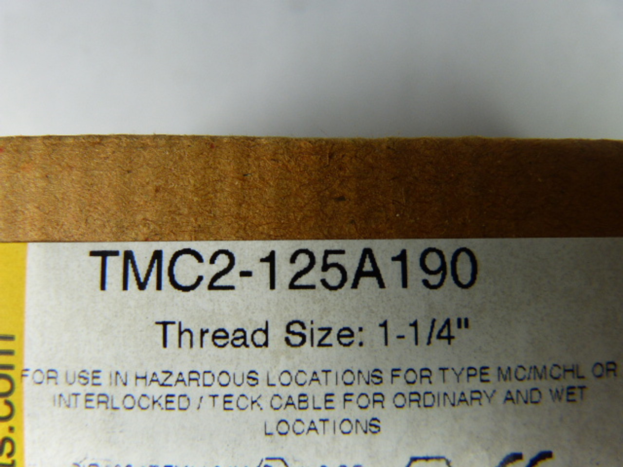 CMP TMC2-125A190 Alum. Teck Connector 1-1/4" NPT Cable Range 1.57"-1.90" NOP