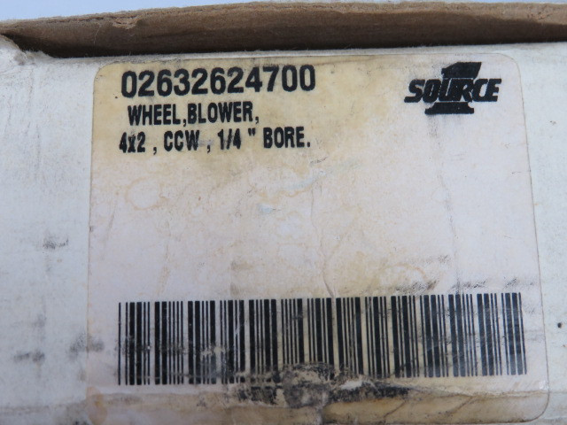 Johnson Controls S1-02632624700 Wheel Blower 4X2" 1/4" Bore ! NEW !