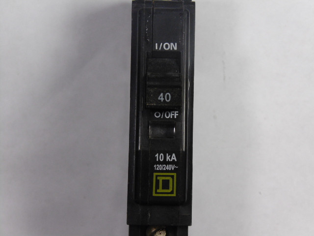 Square D QOU-140 Miniature Circuit Breaker 120/240V 40A USED