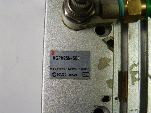 SMC MGPM25N-50A Cylinder Pneumatic Guide Slide USED