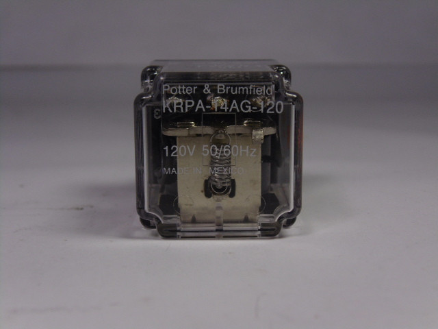 Potter And Brumfield KRPA-14AG-120 Relay 120VAC 6A 10 Pin USED