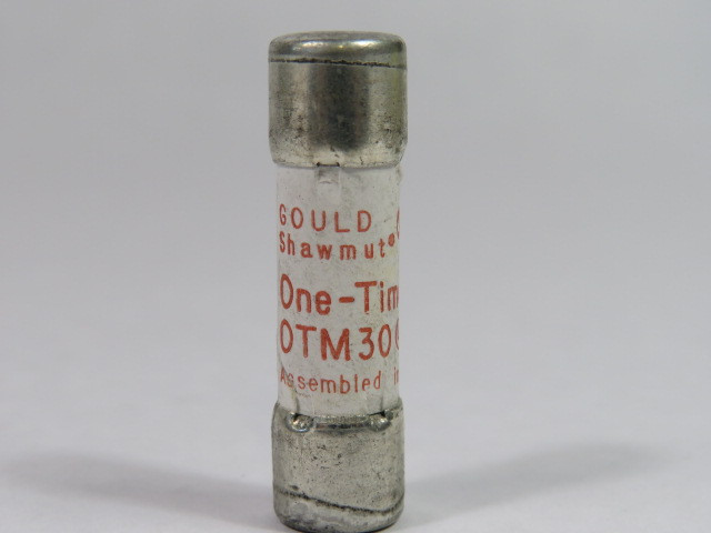 Gould Shawmut OTM30 One Time Fuse 30A 250V USED