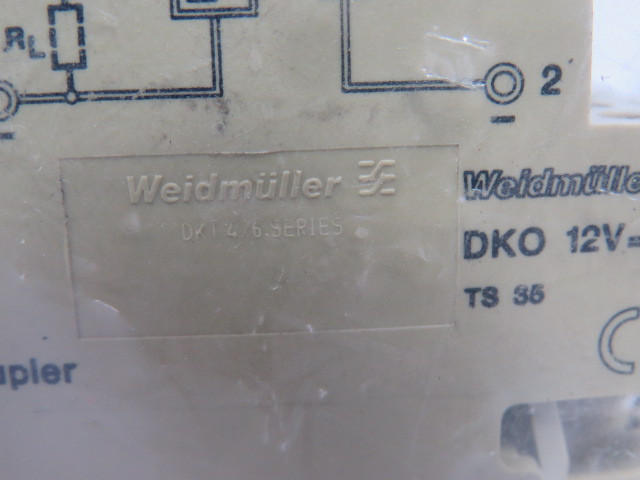 Weidmuller DKT4/6 Terminal Block Optocoupler Lot of 4 BEIGE USED