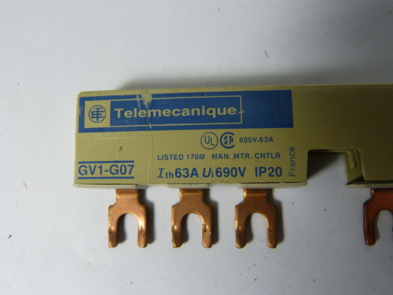 Telemecanique GV1-G07 Busbar 63A 600V USED