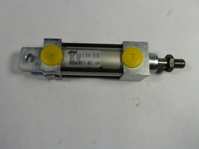 PHD HVP-3/4X3/4-5/16-ROD-PC Square Body Pneumatic Cylinder USED