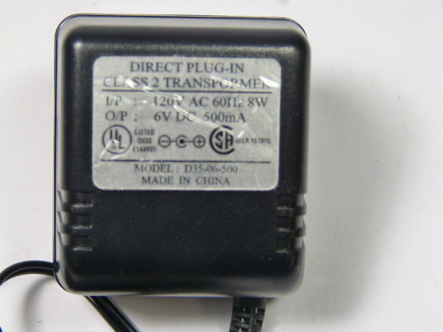 Generic D35-06-500 Direct Plug-In Adaptor ! NEW !