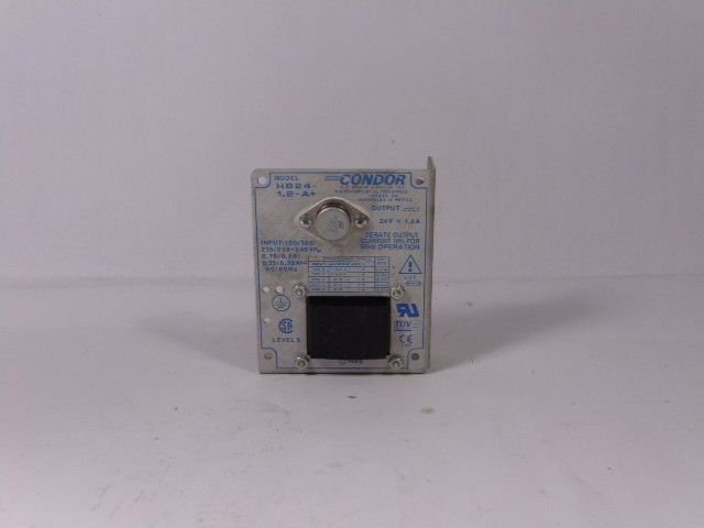 Condor HB24-1.2-A Power Supply 215/230-240VAC IN 24VDC 1.2A OUT USED