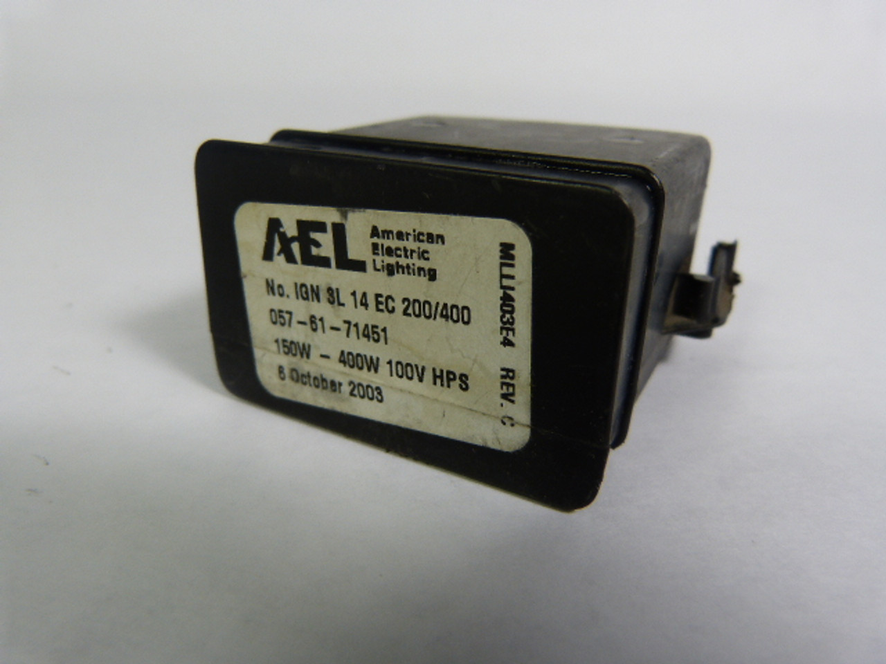 American Electric Lighting IGN-3L-14-EC-200/400 Replacement Starter 100V USED