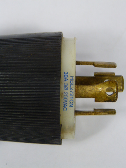 Hubbell HBL2721CN Twist Lock 30AMP 250V 3Pole 4Wire USED