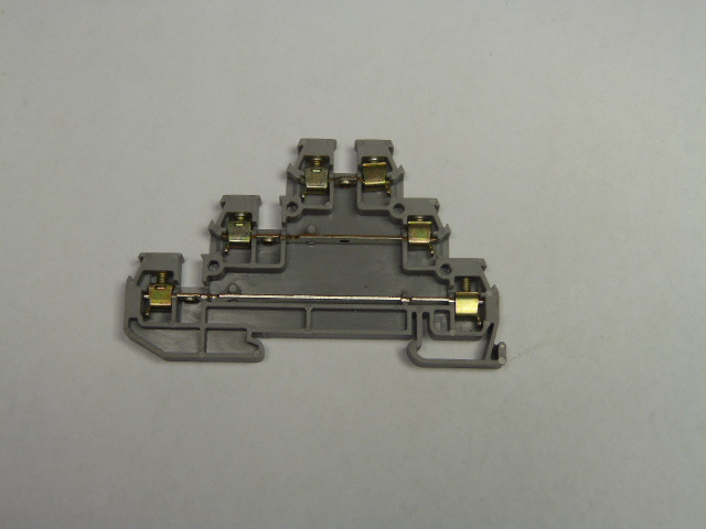 Entrelec D2-5/6 Terminal Block End Plate Gray USED