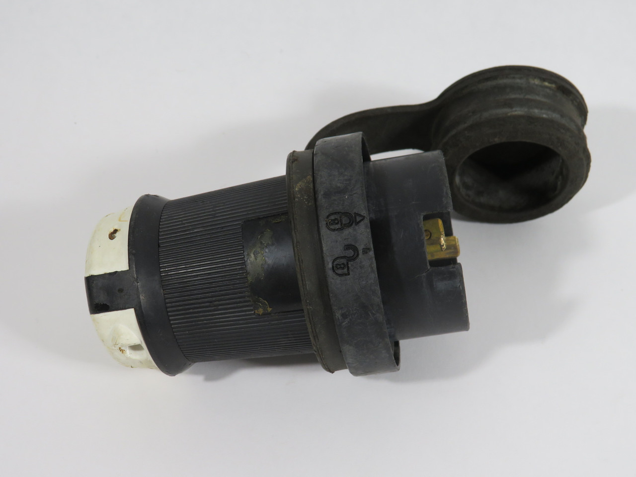 Hubbell HBL2421SW Watertight Plug 20A 250V 4-Wire 3-Pole SHELF WEAR USED