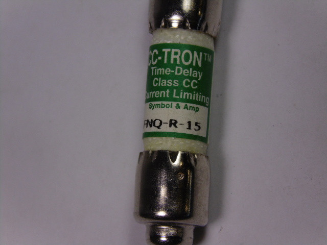 CC-Tron FNQ-R-15 Time Delay Fuse 15A 600V USED