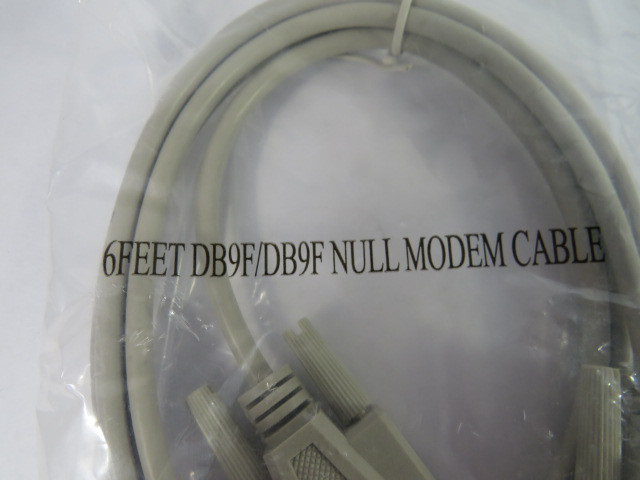 Cabletech DB9F/DB9F 6' Modem Cable Female 9 Pin D Sub Connectors ! NWB !