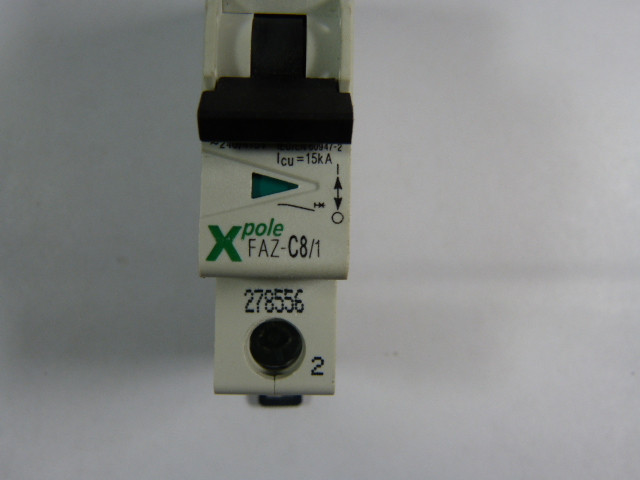 Moeller FAZ-C8/1 Supplementary Protector 1 Pole 8 Amp USED