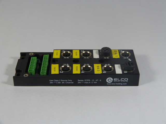 Elco ECP8-12-4P-Q Plastic Distribution Box 8-Port 24VDC 10A USED ...