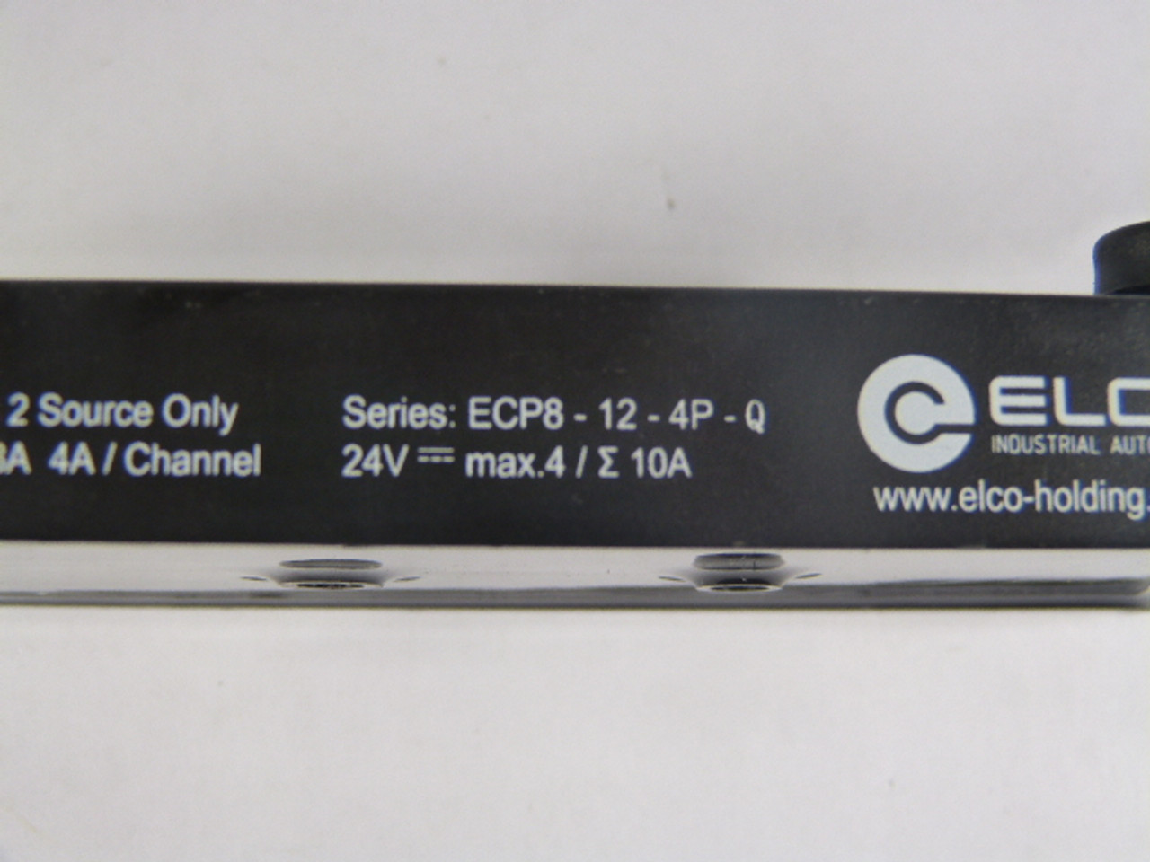 Elco ECP8-12-4P-Q Plastic Distribution Box 8-Port 24VDC 10A USED