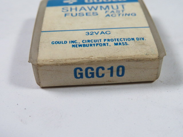 Gould Shawmut GGC10 Fast Acting Fuse 10A 250V Lot of 4 ! NEW !