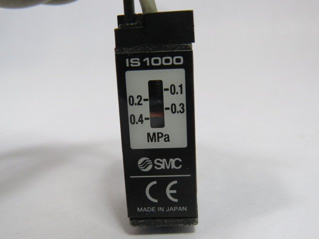 SMC IS1000-01 Pressure Switch 0.1-0.4MPa MISSING BASE PLATE ! AS IS !