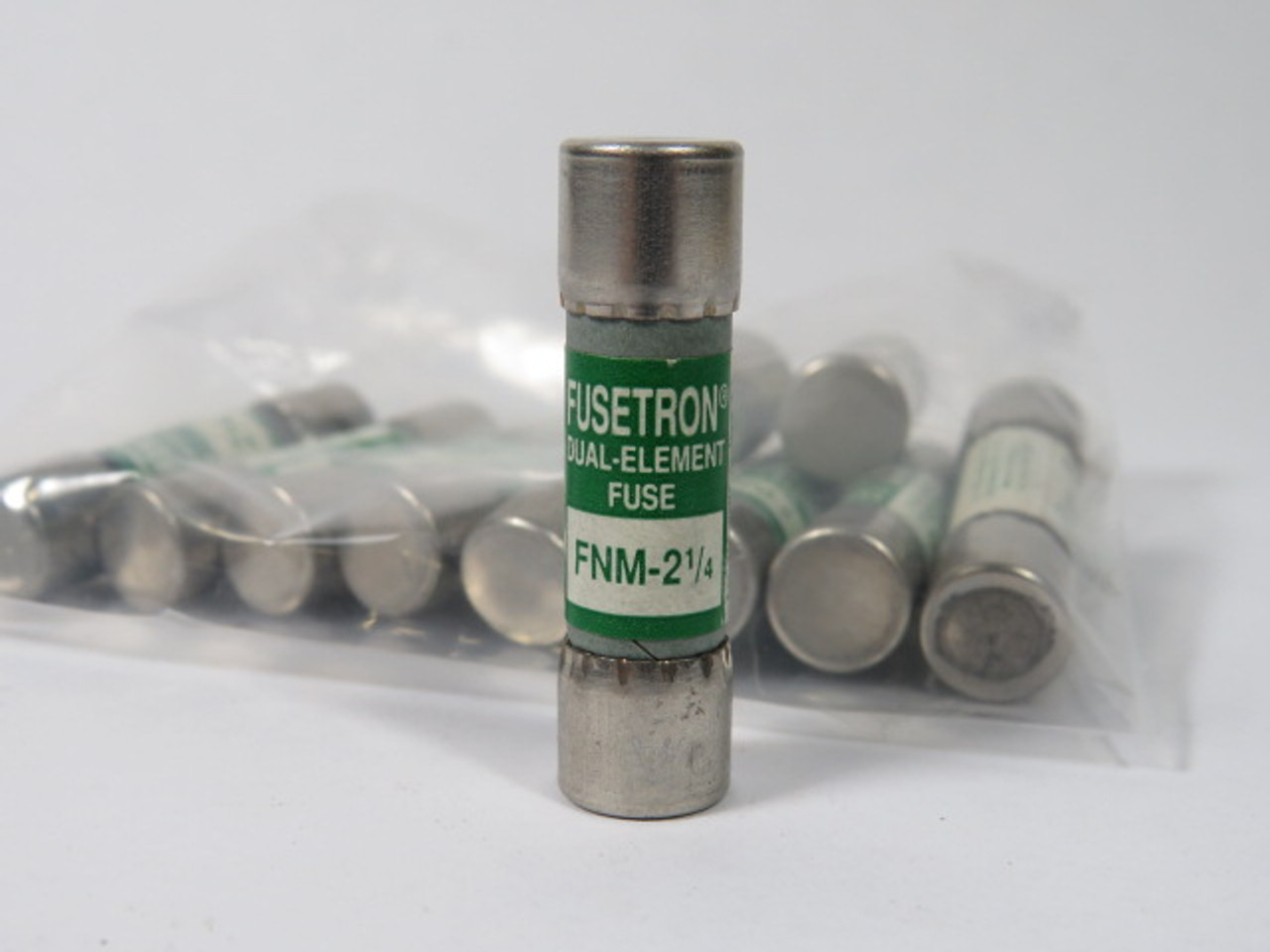 Fusetron FNM-2-1/4 Dual Element Fuse 2-1/4A 250V Lot of 10 USED