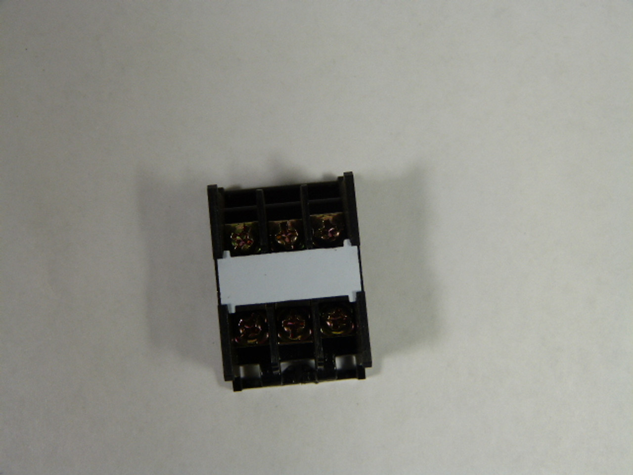Mack Ind IN13SBK Terminal Block 20 Amp 3 Pole USED
