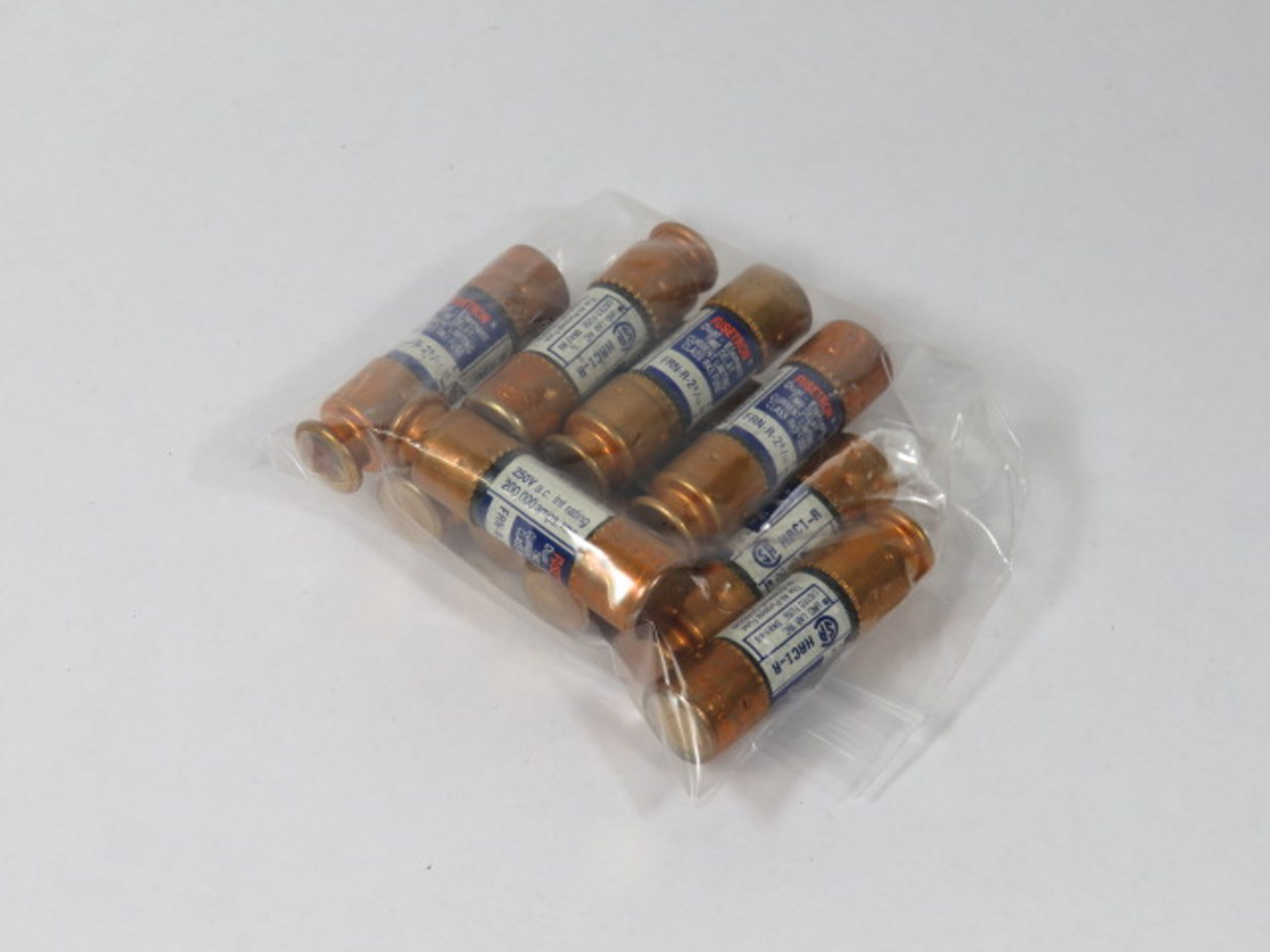 Fusetron FRN-R-2-8/10 Dual Element Fuse 2-8/10A 250V Lot of 10 USED