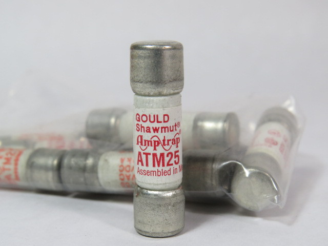 Gould Shawmut ATM25 Fuse 25A 600V Lot of 10 USED