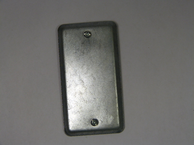 Temco Cover Plate Blank 2-3/4X4 Inch USED