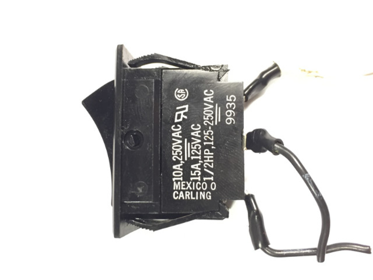 Carling 9935 Rocker Switch 10 Amp 125-250VAC 1/HP USED